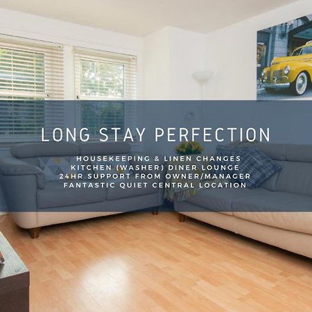 Dwellcome Home Ltd 2 Bedroom King & Double Central Apartment, Free Allocated Barrier Secured Parking Space At Rear Entrance & Fast Wifi, Ideal For Long Term Contractor, Corporate, Etc Stays, Regular Housekeeping Option - See Our Site For Assurance Aberdeen Eksteriør billede